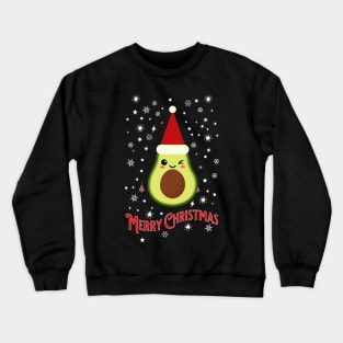 cute avocado merry Christmas Crewneck Sweatshirt